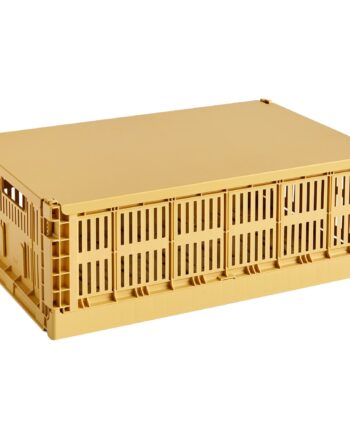 Hay Låg  Colour Crate  Golden Yellow  Large