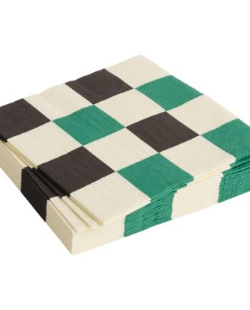 Hay Pattern Frokostserviet  Off White Grøn Sort