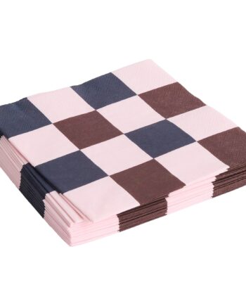 Hay Pattern Middagsserviet  Lyserød Bordeaux