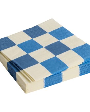 Hay Pattern Middagsserviet  Off White Blå