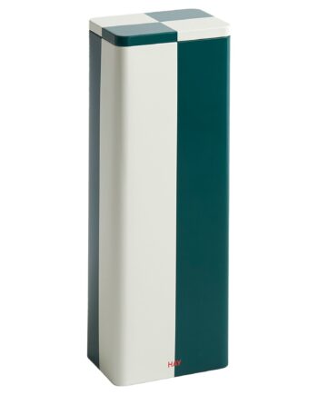 Hay Tin Container  Slim  Green Off-white
