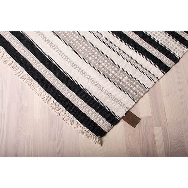 Hc Interior Rugs Kelim Denver Ivory Black : Erling Christensen Møbler