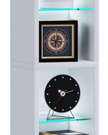 Høj Reol Til 170 Cd Er Eller 60 Dvd Er  152   21   14 Cm  Hvid