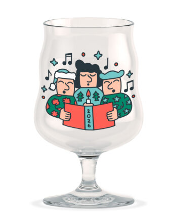 Holmegaard Mikkeller Universel ølglas 2026 40 Cl Klar Med Dekoration