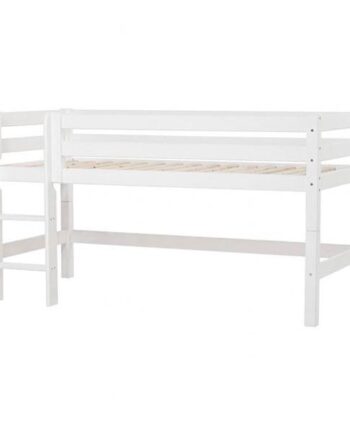 Hoppekids Eco Luxury Halvhøj Seng Med Stige 90x200  : Erling Christensen Møbler