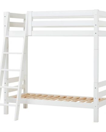 Hoppekids Eco Luxury Høj Køjeseng Med Skrå Stige 70   160 Cm  : Erling Christensen Møbler