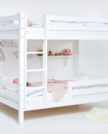 Hoppekids Eco Luxury Høj Køjeseng Med Stige Og Sengehest 120   200 Cm  : Erling Christensen Møbler
