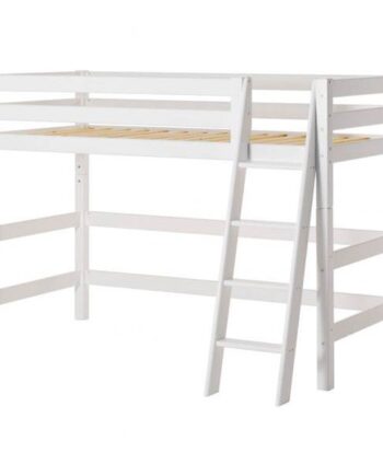 Hoppekids Eco Luxury Mellemhøj Seng Med Skrå Stige 90x200 Cm  : Erling Christensen Møbler