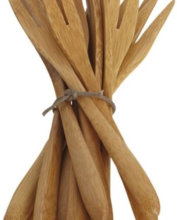 House Doctor Bamboo Gaffelsæt 12 Stk 100  Bambus 14 Cm Natur
