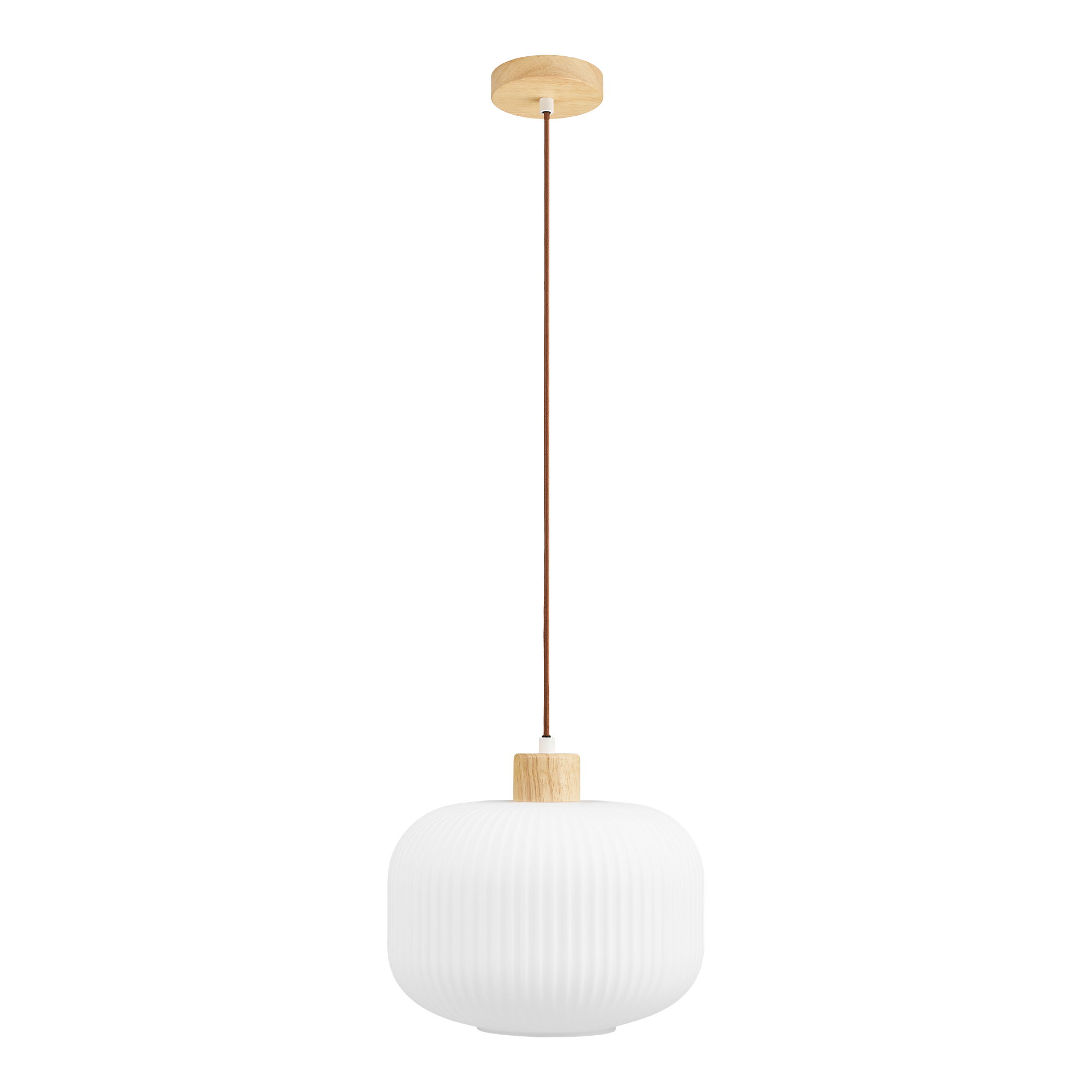 House Nordicâ Argalo Loftlampe Hvid Glas Og Træ   :26