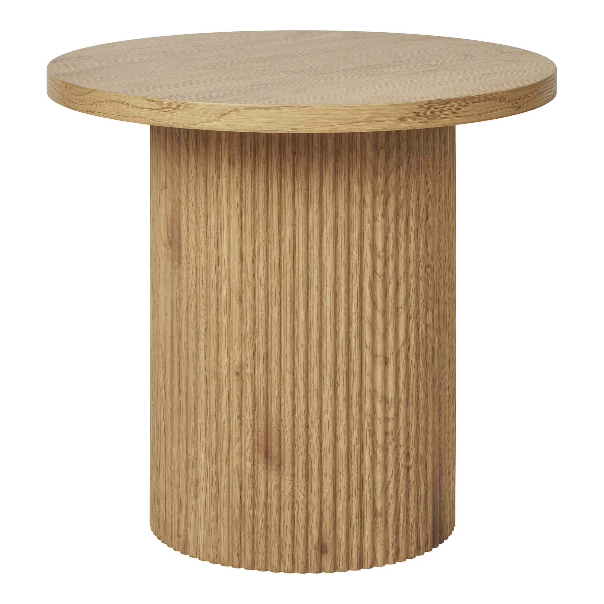 House Nordic Boavista Hjørnebord  Rund Natur Decorpapir Og Natur Træ  ø48