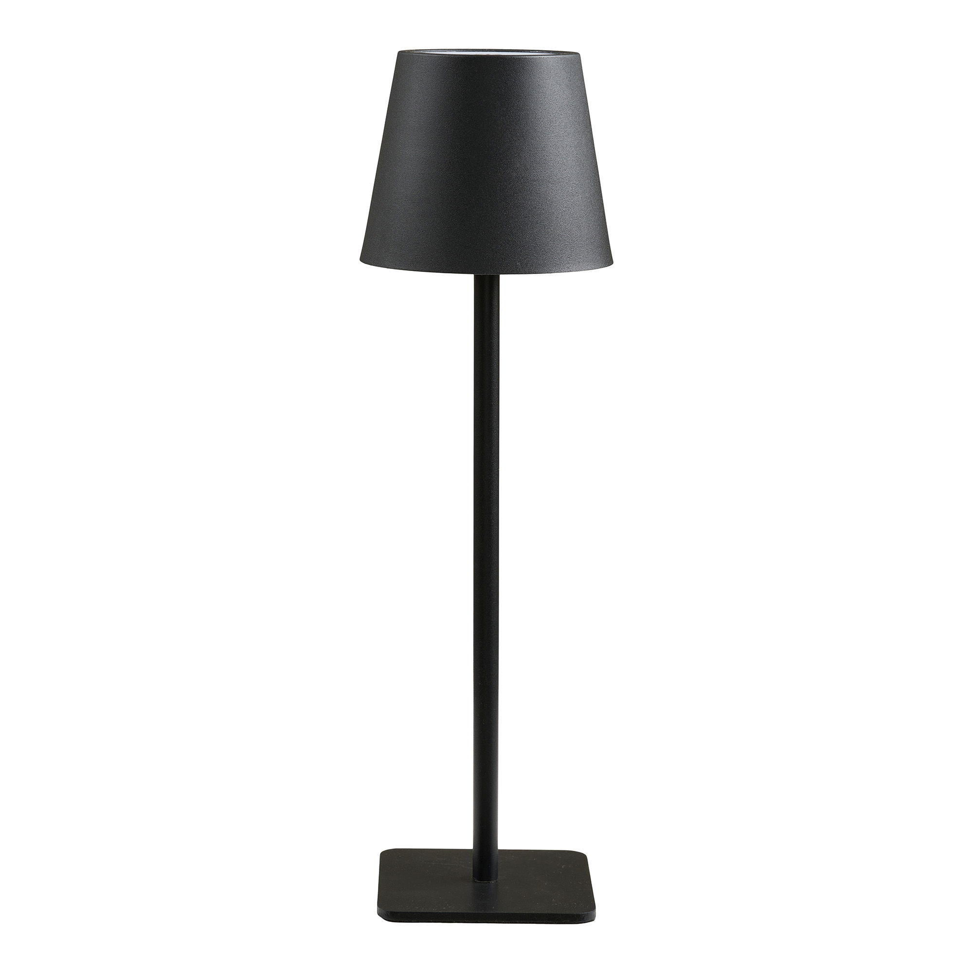 House Nordicâ Bradford Bordlampe  Genopladelig Sort Metal Og Glasfiber