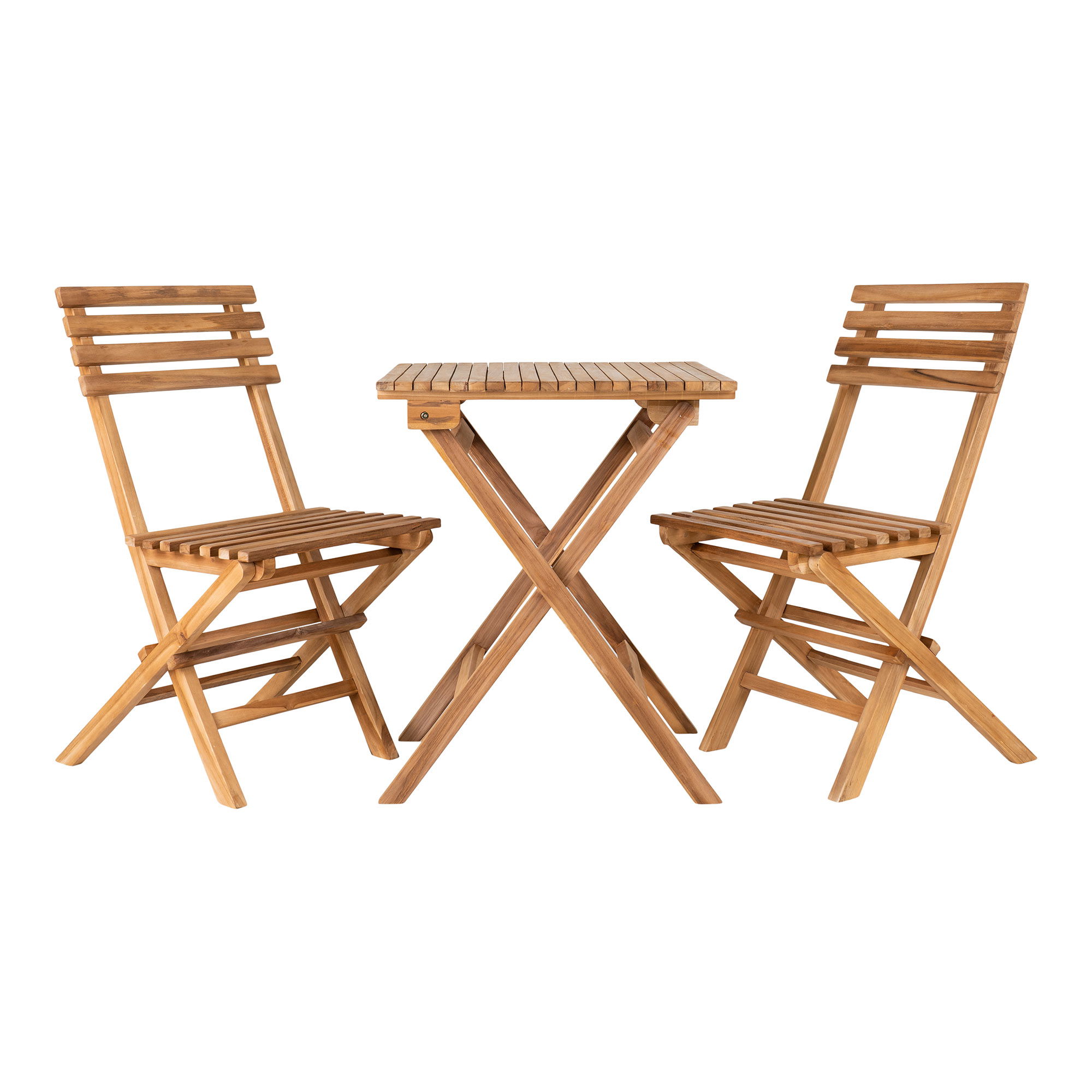 House Nordicâ Cafésæt    Stole Og   Bord  Teak  Natur