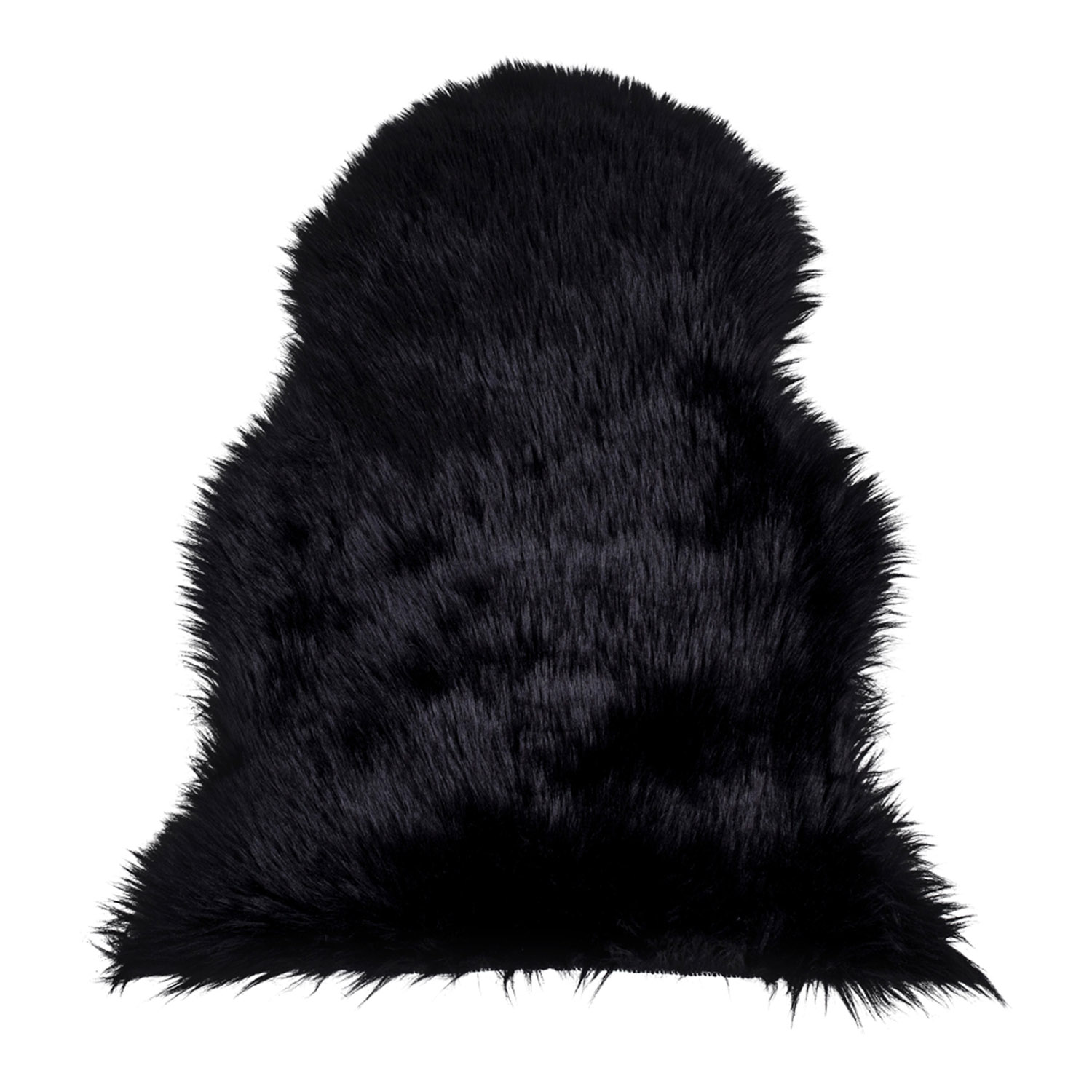 House Nordic Imiteret Lammeskind Sort Polyester