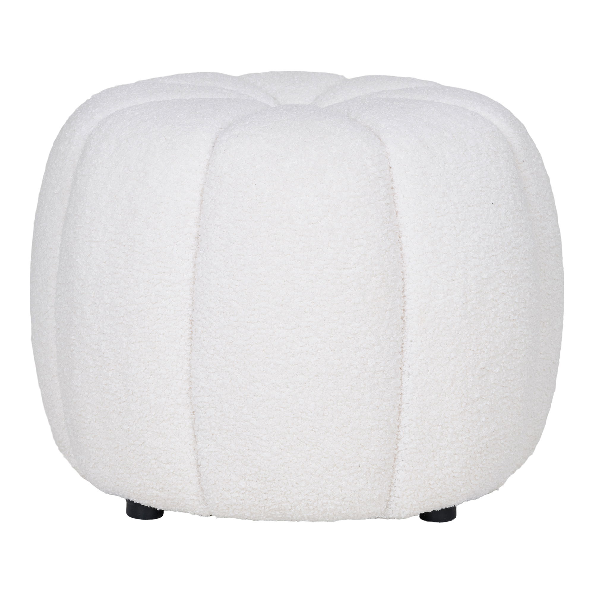 House Nordic Paisley Puf  Rund Offwhite Polyester  ø48