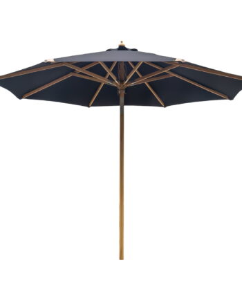 House Nordicâ Parasol Med Tilt  Træstok  Sort  ø300 Cm