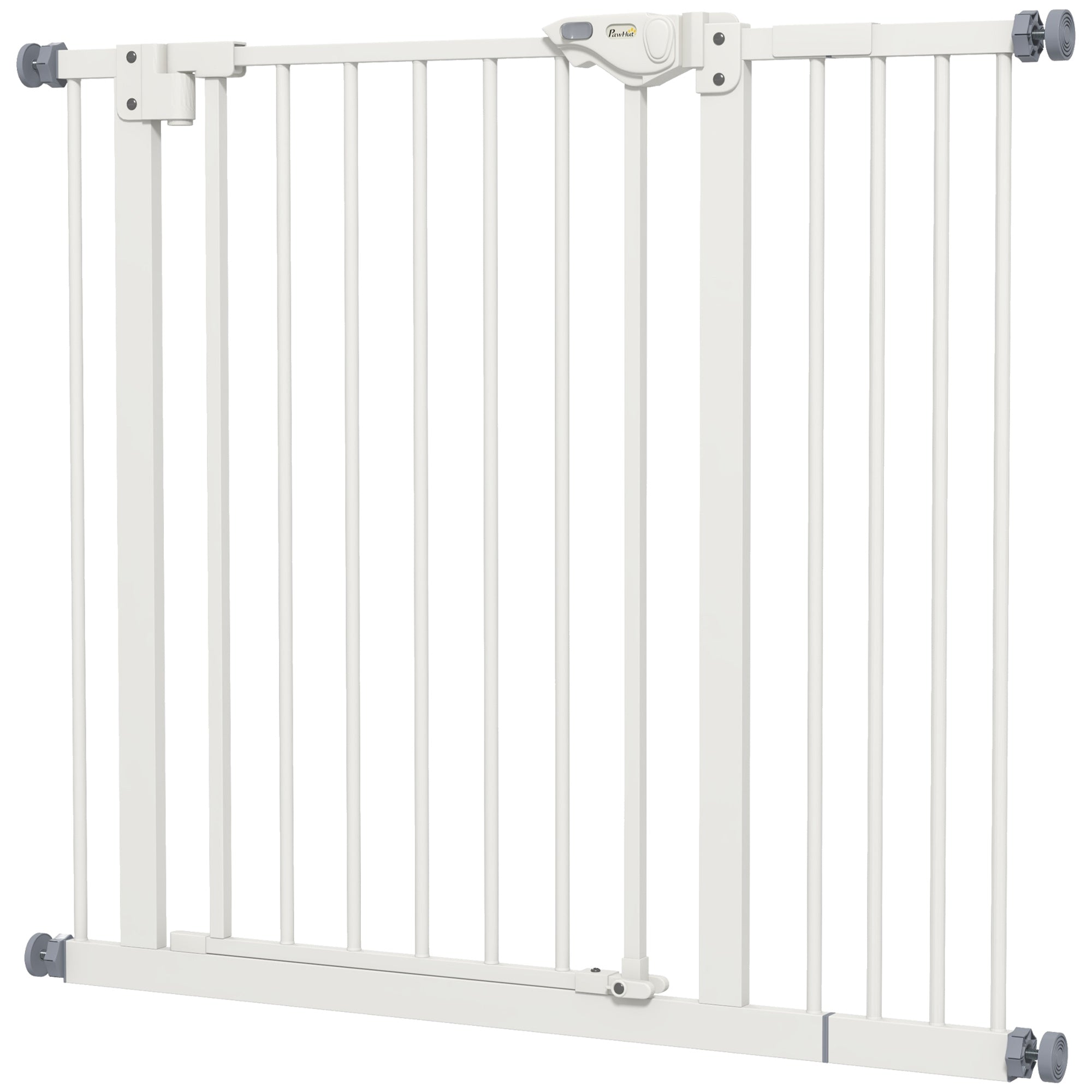 Hundegitter  Kæledyrsgitter  Metal  Plast  74-80 87-94 Cm  Hvid