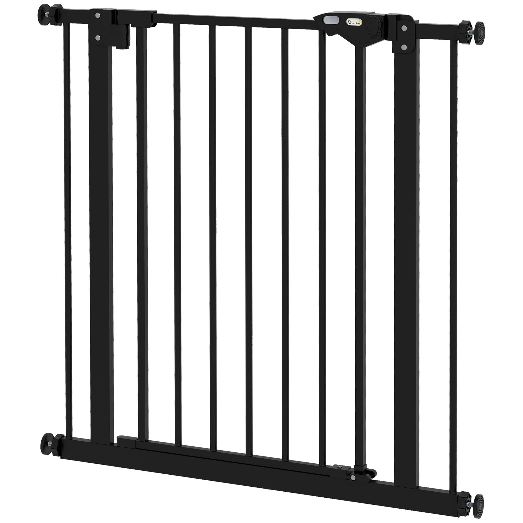 Hundegitter  Kæledyrsgitter  Metal  Plast  74-80 Cm  Sort