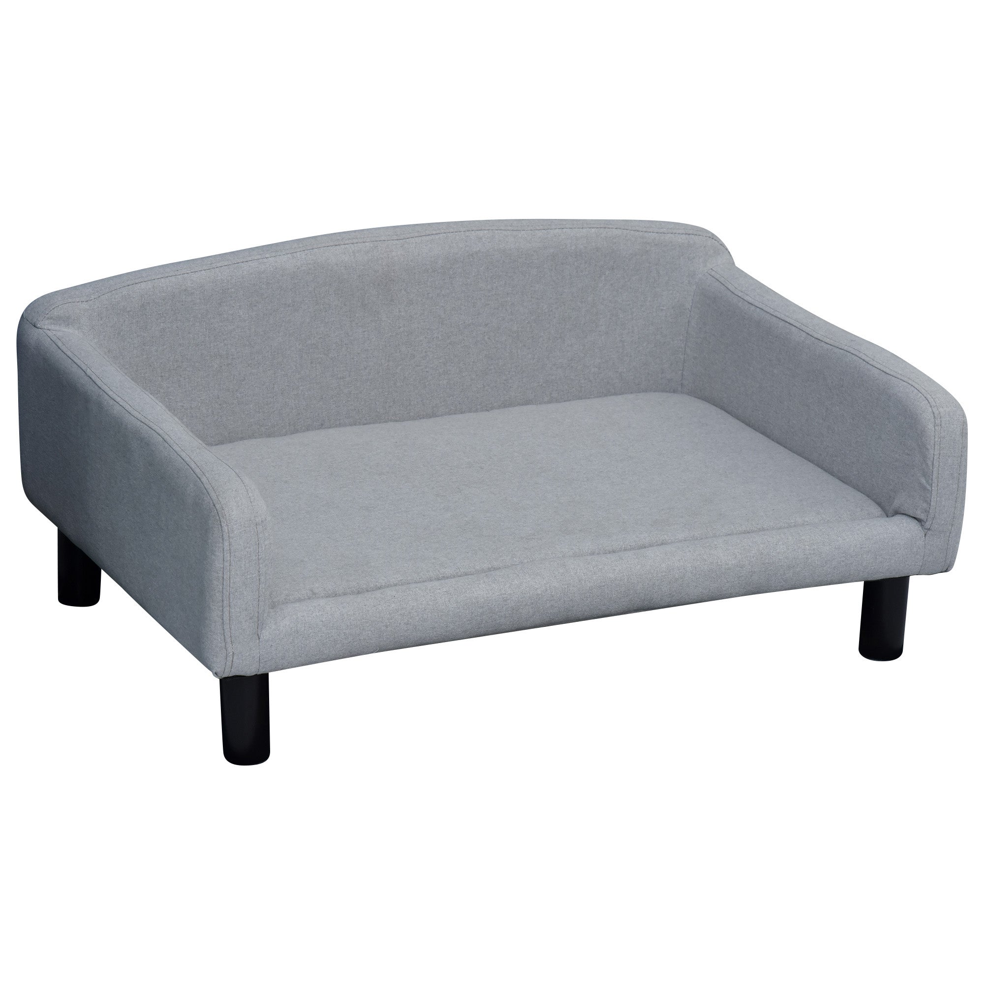 Hundesofa Med Blødt Betræk Kæledyrssofa Med Træben Hundeseng 82   54   36 Cm