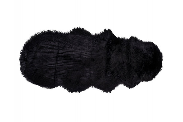 Imiteret Lammeskind 60x180 Cm Sort