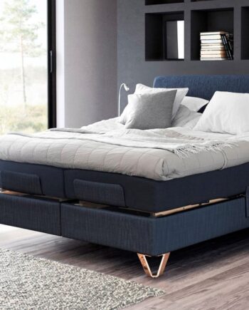 Jensen Prestige Aqtive   Elevationsseng Sleep Iii 160x200 Cm Antracitgrå  : Erling Christensen Møbler