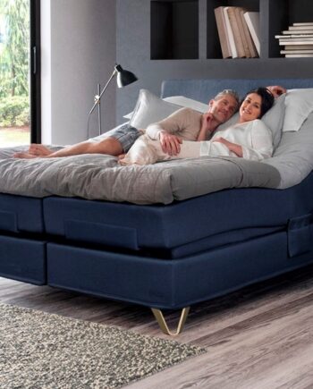 Jensen Prestige Aqtive   Elevationsseng Sleep Iii 160x200 Cm Blå Blød Blød  : Erling Christensen Møbler
