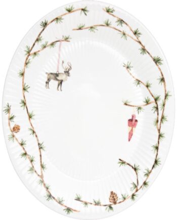 Kähler Hammershøi Christmas Oval Bordfad 27x34 Cm