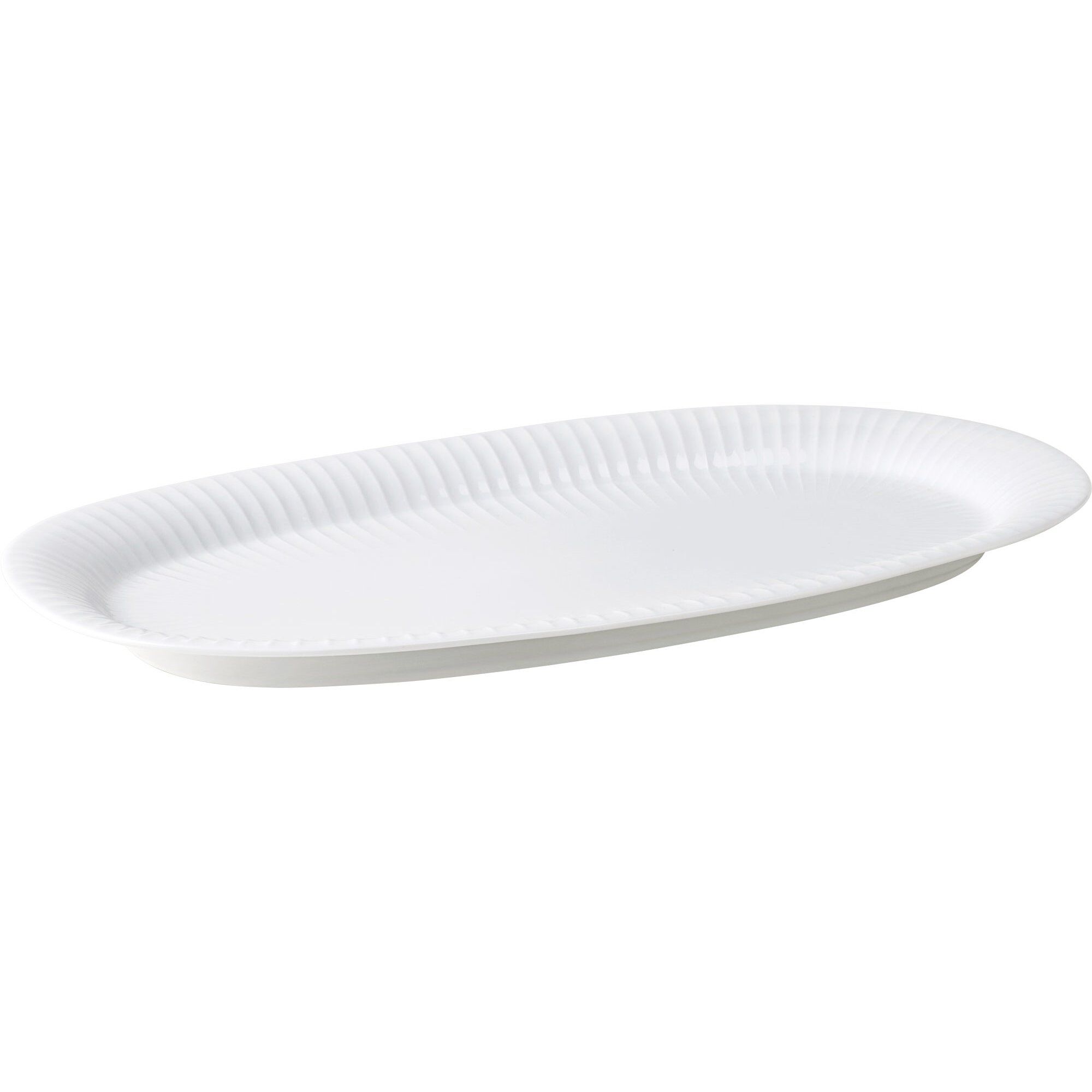 Kähler Hammershøi Ovalt Serveringsfad Hvid 40 22 Cm