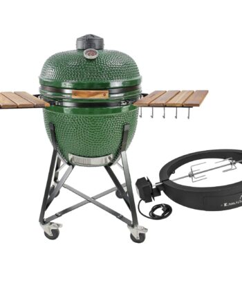 Kamado Sumo Maxi Kulgrill  Grøn   Grillmesterens Rotisserie Og Pizzaovn