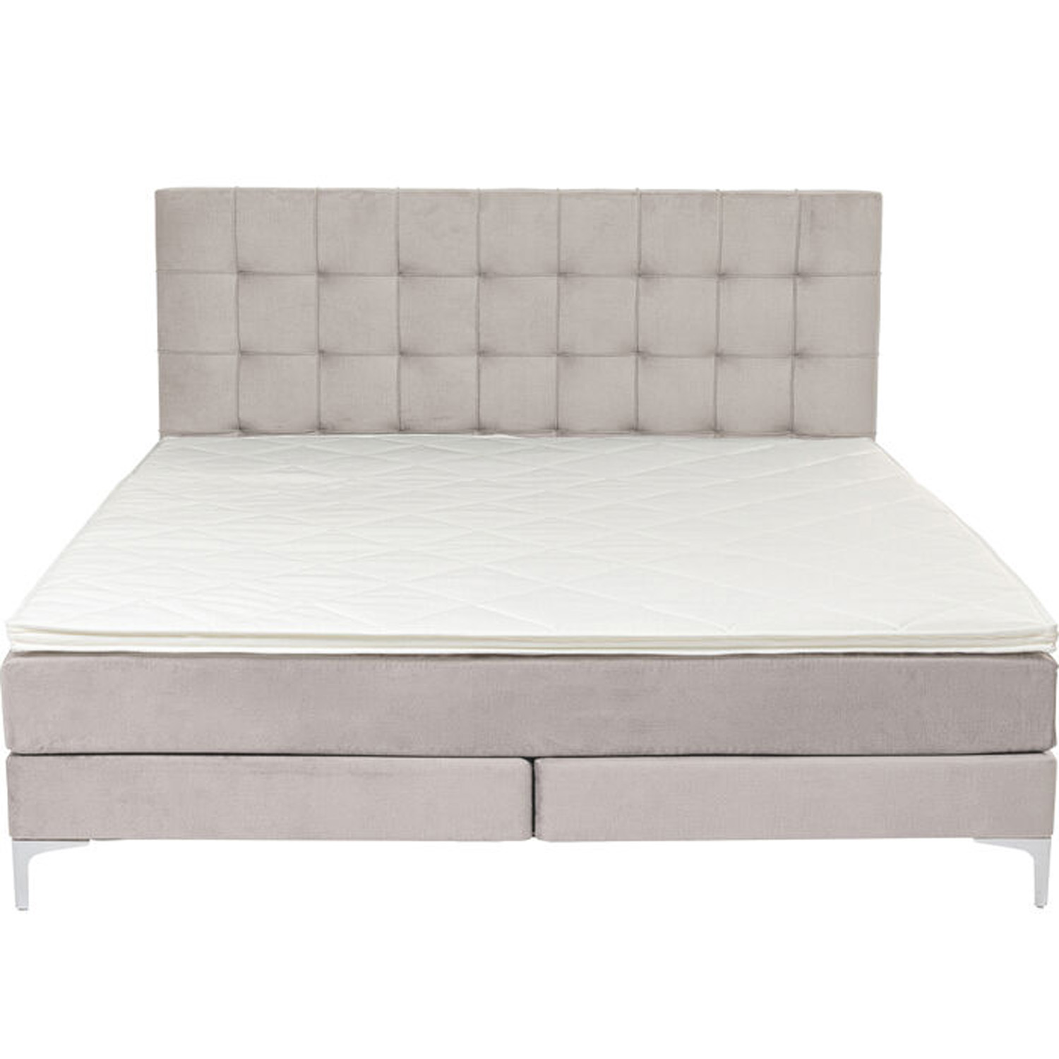 Kare Design Boxspring Bed Benito Star Cream Seng Creme Polyester Og Stål  160x200