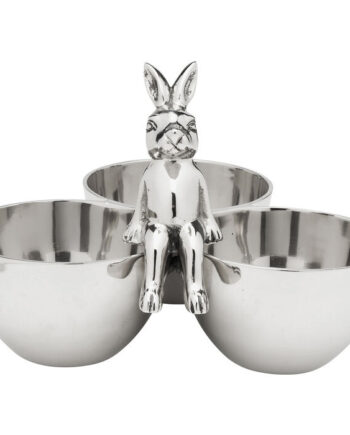 Kare Design Bunny Tre Skål Sølv Forniklet Aluminium   :18