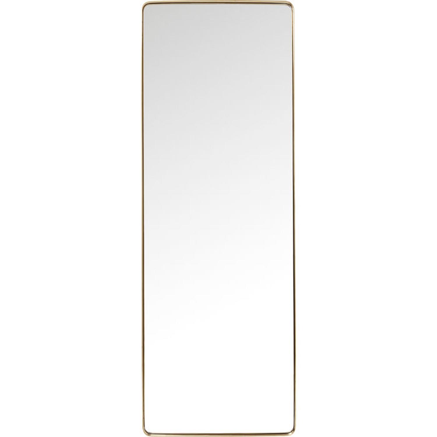 Kare Design Curve Mo Brass Vægspejl  Rektangulært Spejlglas Og Messing Stål  70x200