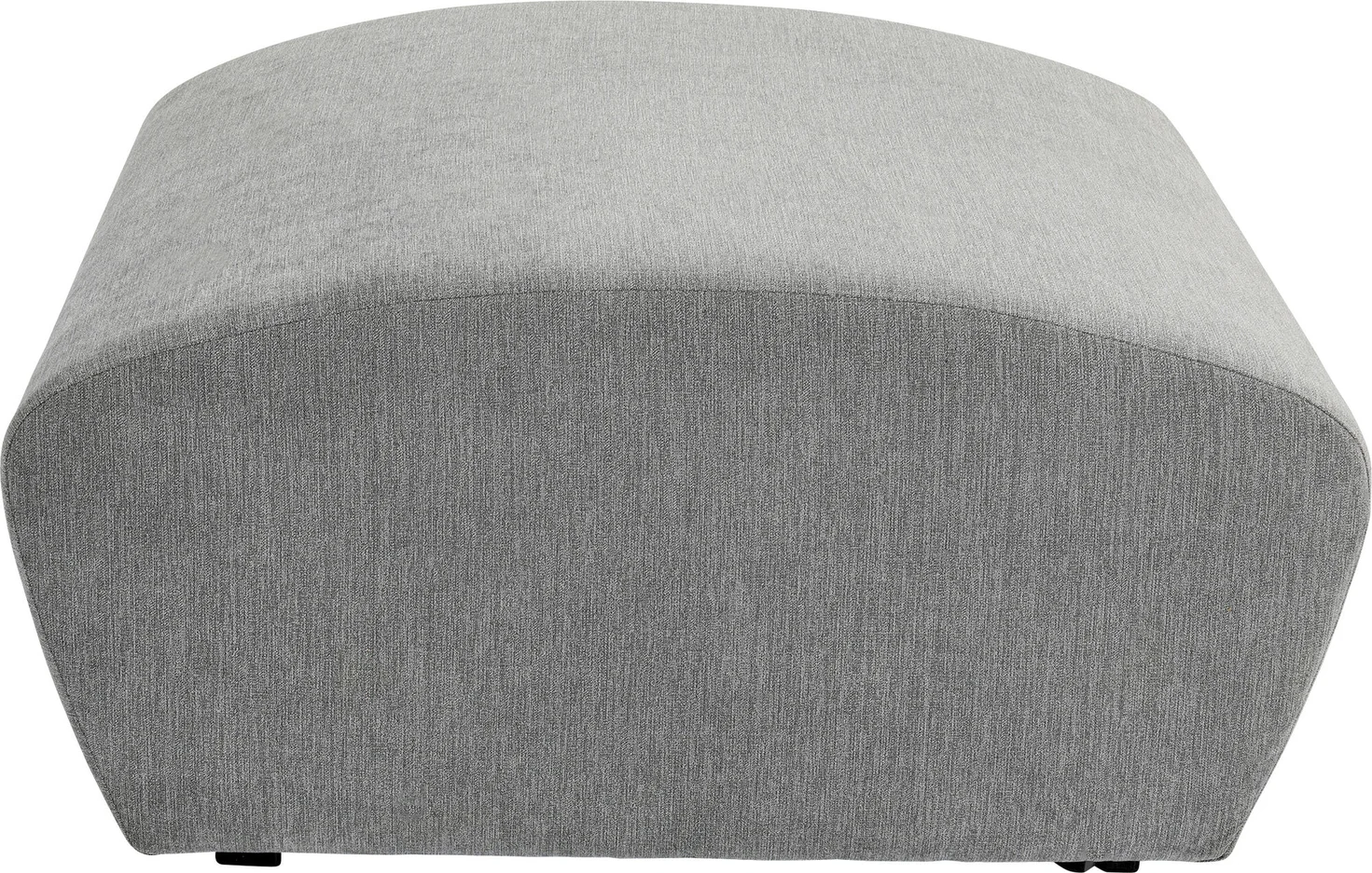 Kare Design Lucca Grey Puf Til Modul Sofa  76 Cm Grå Stof Og Pvc