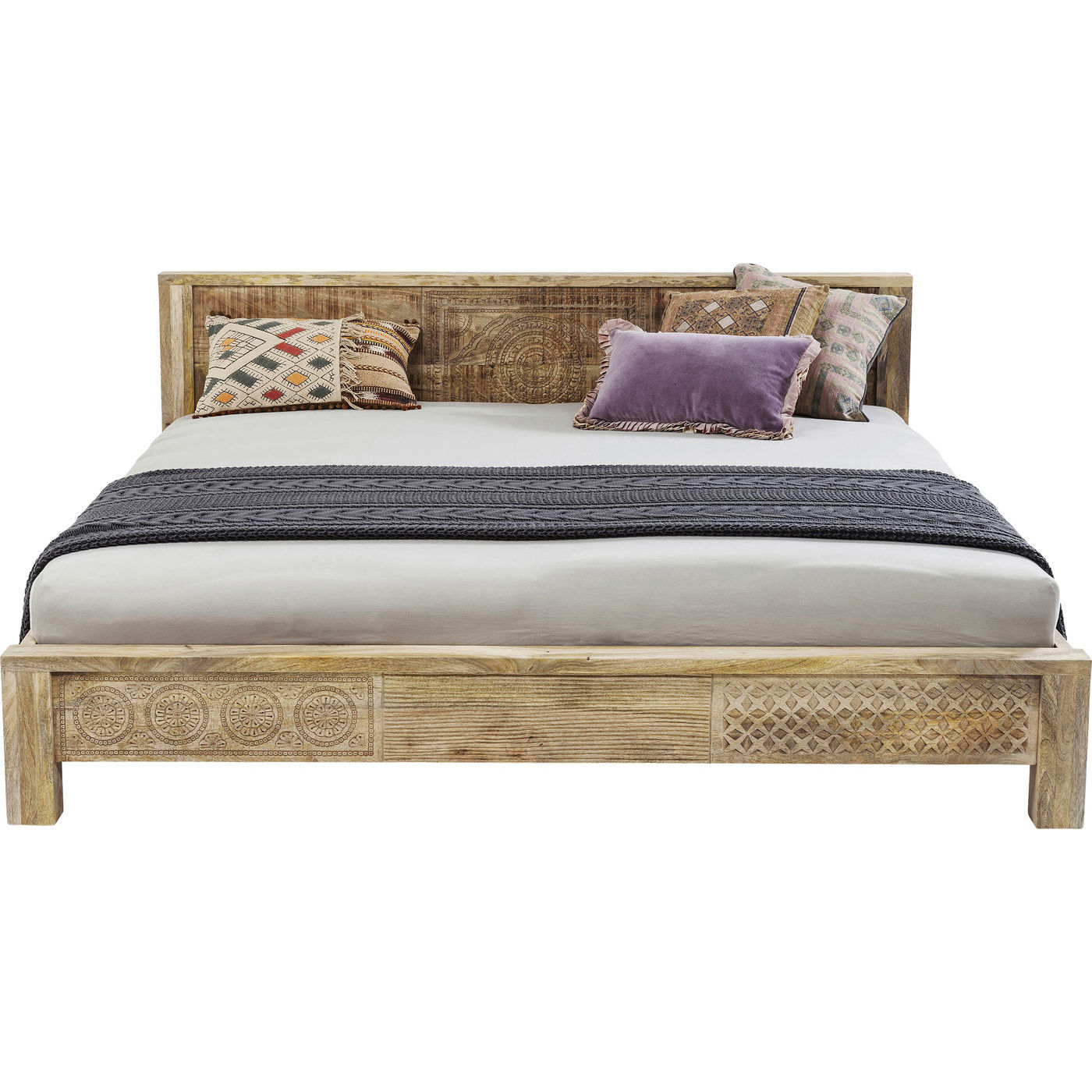 Kare Design Puro Sengeramme Natur Mangotræ  180x200