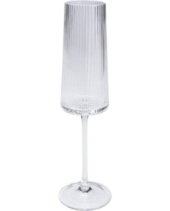 Kare Design Riffle Champagneglas     Riller Klar Glas   :25