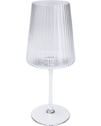 Kare Design Riffle Rødvinglas     Riller Klar Glas   :25