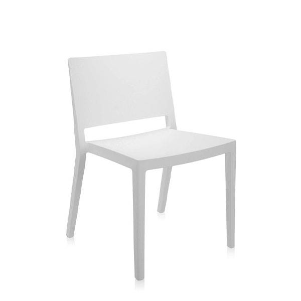Kartell Lizz Mat Stabelstol Hvid  : Erling Christensen Møbler