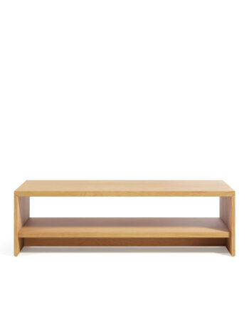 Kave Home Abilen Sofabord     Hylde Natur Egetræsfinér  120x60