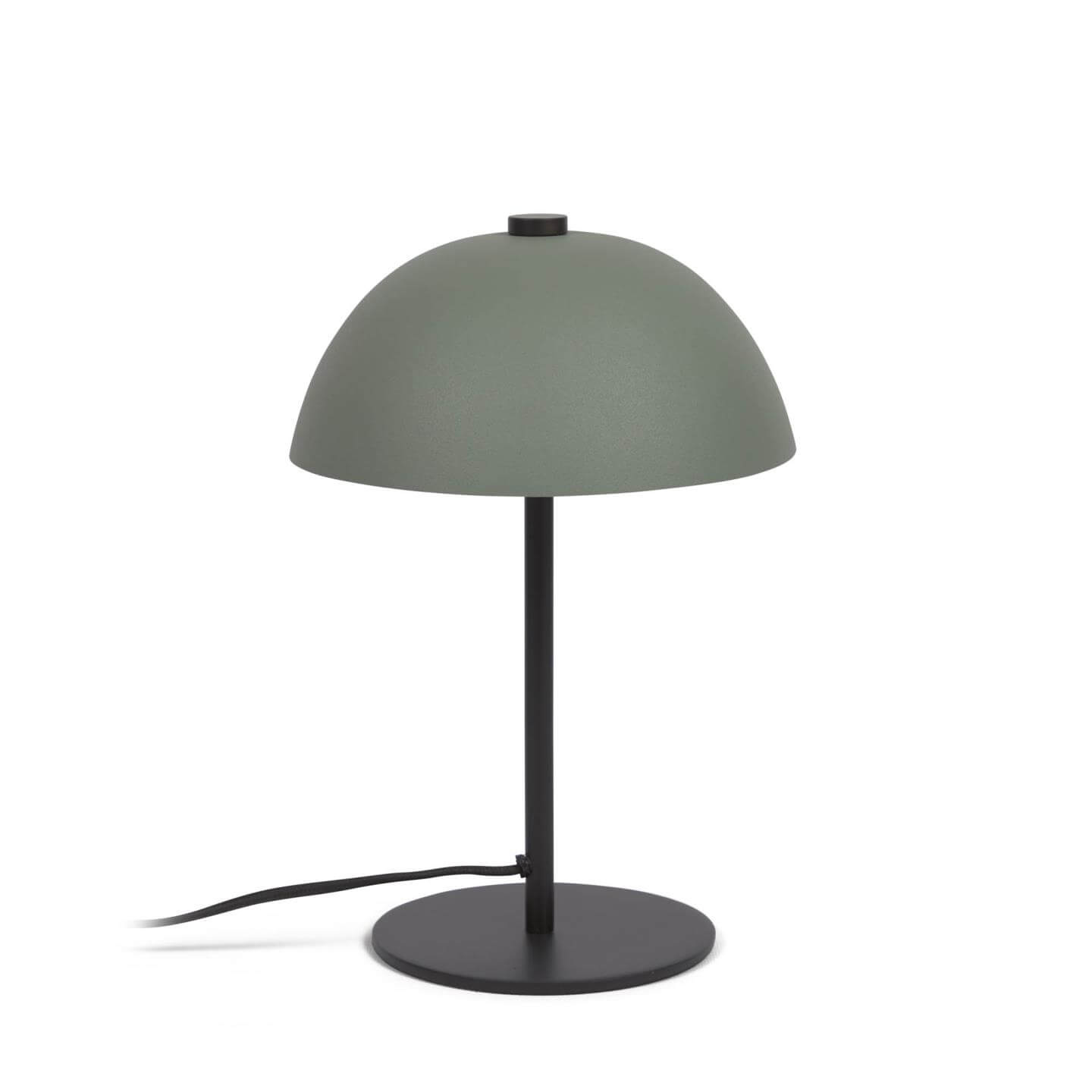 Kave Home Aleyla Bordlampe Grøn Og Sort Metal
