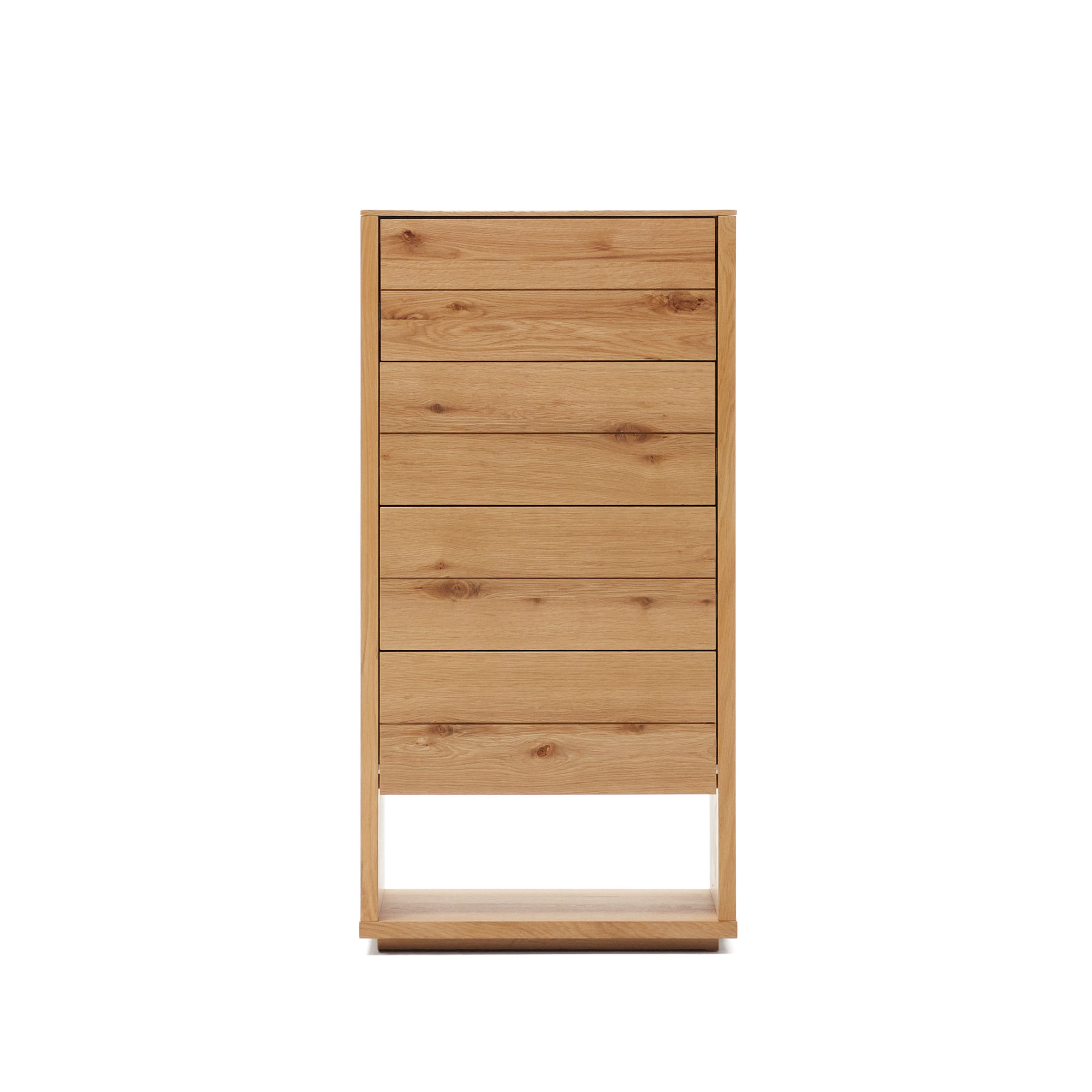 Kave Home Alguema Kommode Skuffer Natur Egetræsfinér 60x120