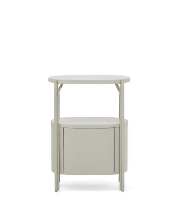 Kave Home Arely Badeværelsesvaskeskab       Skuffe Hvid Mdf Og Stål  60x40