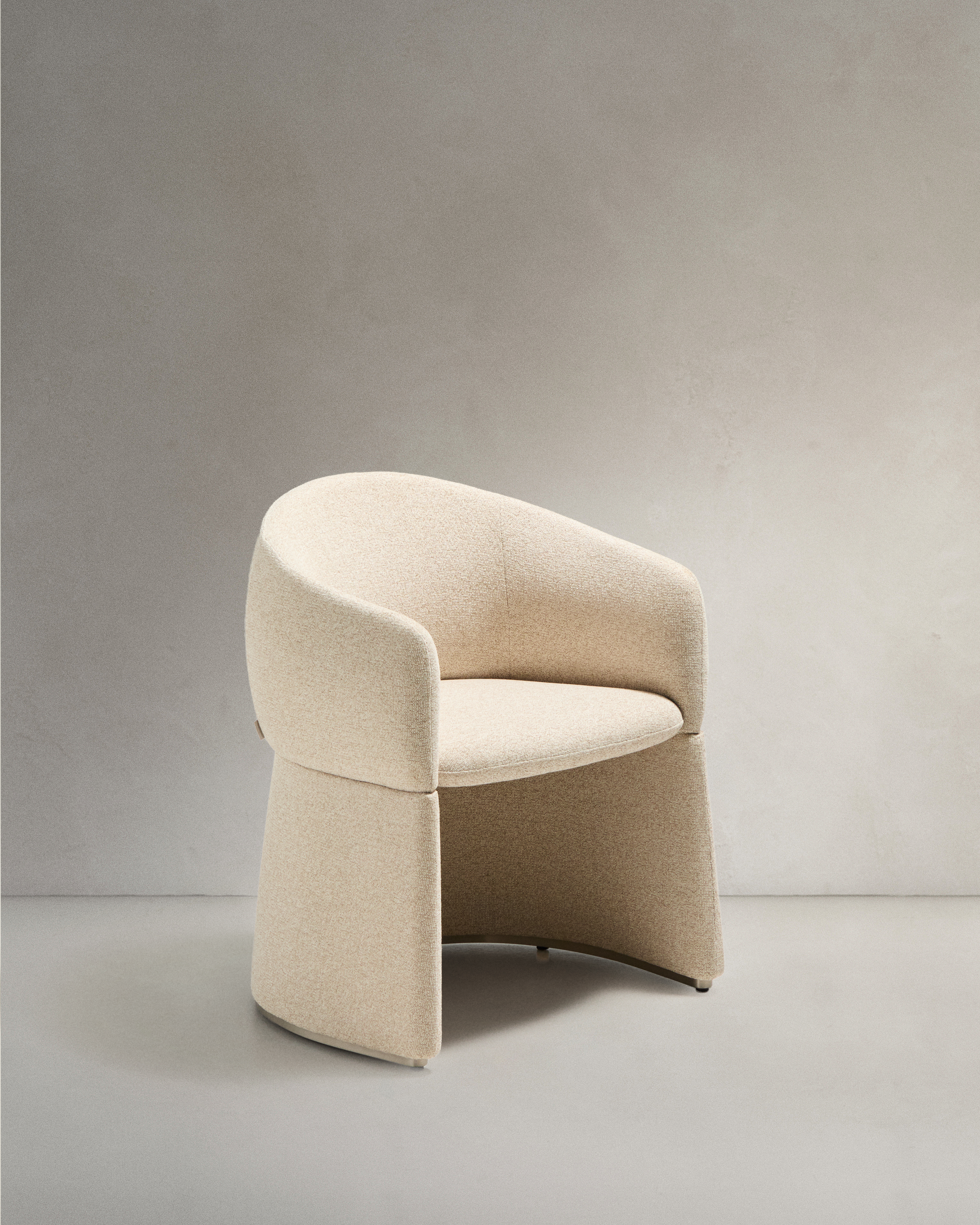 Kave Home Bosca Lænestol     Armlæn Beige Chenille Stof