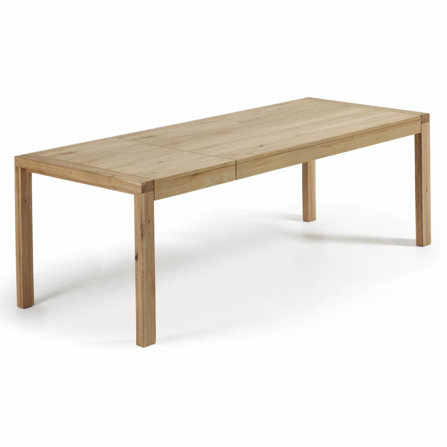 Kave Home Briva Spisebord     Butterflybordplade Natur Egefinér  200 280 X100