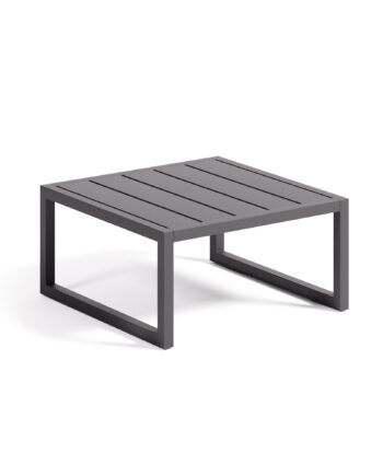 Kave Home Comova Havebord  Kvadratisk Sort Aluminium  60x60