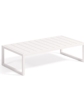 Kave Home Comova Havebord  Rektangulær Hvid Aluminium  60x114