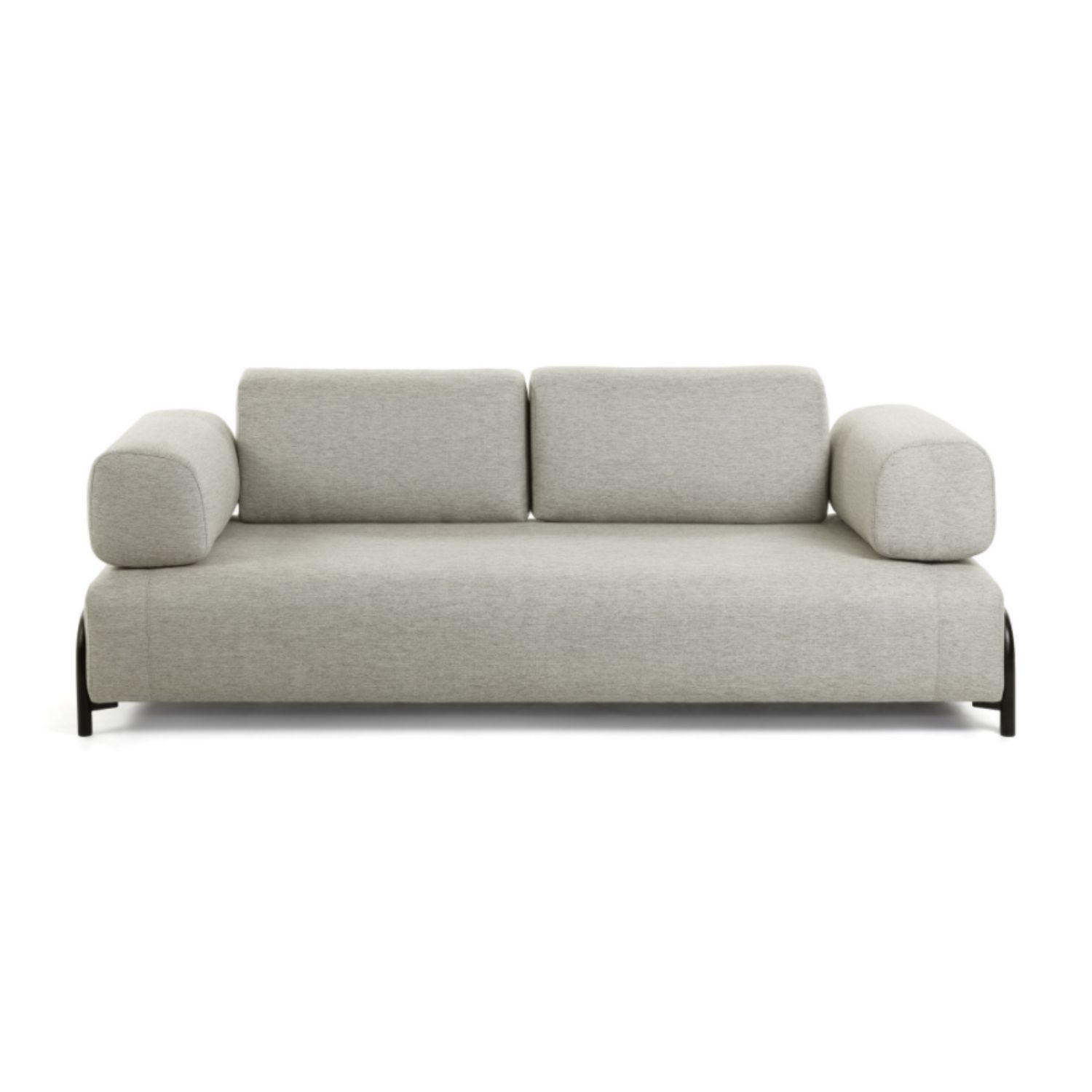 Kave Home Compo   Pers  Sofa Beige Polyester Og Stål