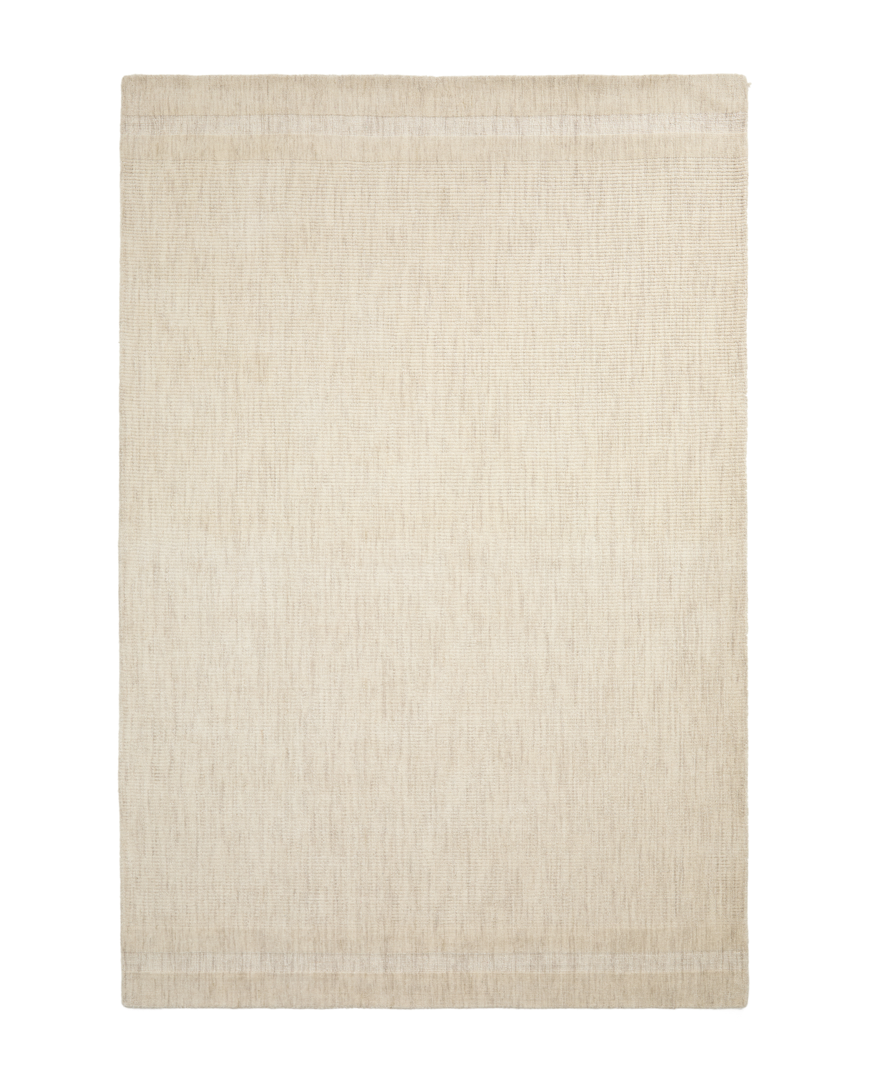 Kave Home Dalena Gulvtæppe  Rektangulær Beige Stribet Jacquard Uld  300x200