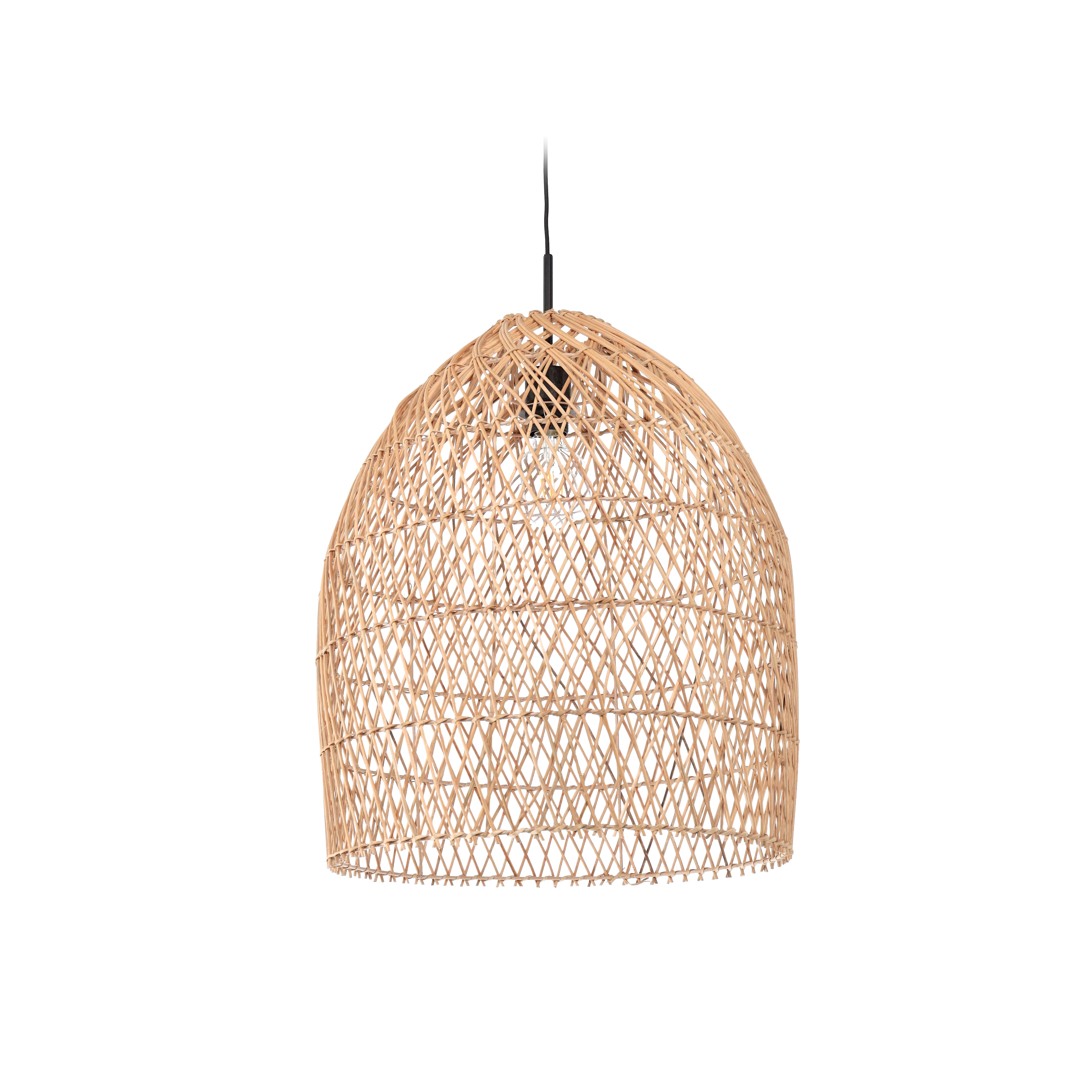 Kave Home Domitila Lampeskærm Natur Rattan  ø44