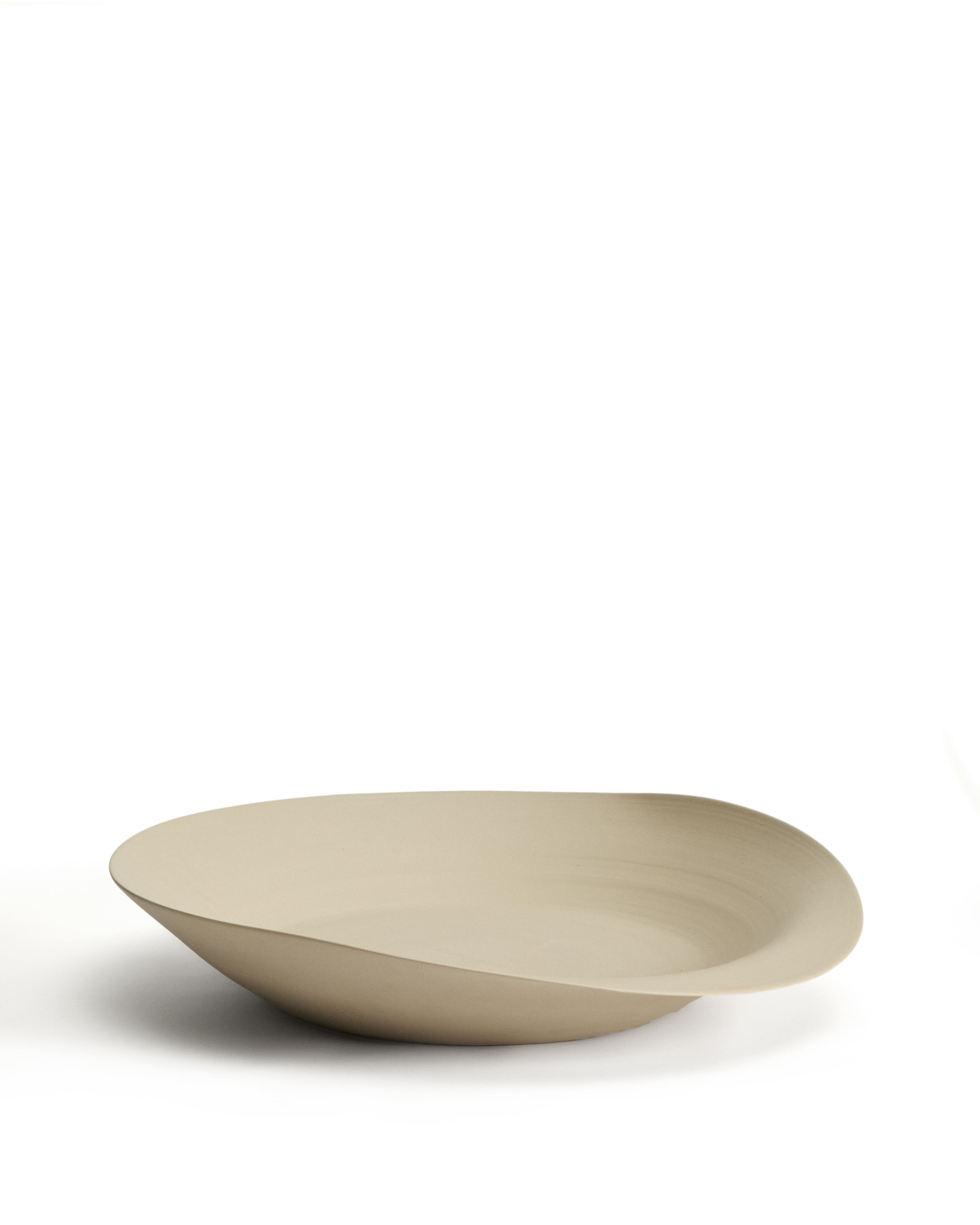 Kave Home Ebenor Borddekoration Beige Keramik  ø53