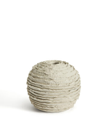 Kave Home Evania Vase  Rund Beige Keramik  ø16